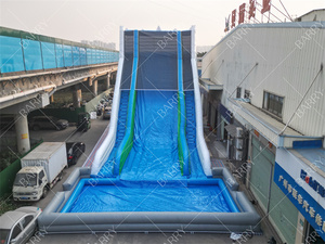 Nhà Máy Giá PVC Ngoài Trời Dành cho người lớn bơm hơi khổng lồ trượt nước với có thể tháo rời hồ bơi và quạt gió cho sân sau bên - Product Image 2