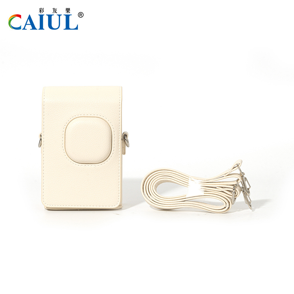 Mini bolso liplay de piel retro camcorilla blanco