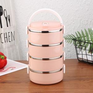 Zhenneng abnehmbare mehr schicht ige Bento <span class=keywords><strong>Box</strong></span> Edelstahl 304 Loncheras Para Ninos Isolierte Brotdose Kinder - Product Image 6