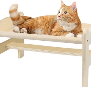 나무 높은 고양이 침대, 실내 고양이 소파 애완 동물 용품 통기성 고양이 장난감, 중소 고양이 선물에 적합 - Product Image 6