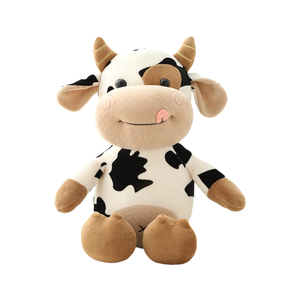 Peluche di Mucca Carina con Maglione Rosso 'LOVES', Regalo Dolce per Lei e per i Bambini - Product Image 4
