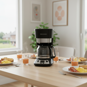 <span class=keywords><strong>Cafetera</strong></span> de Goteo <span class=keywords><strong>Semiautomática</strong></span> de Gran Capacidad (12 Tazas), 900W de Potencia, Función Mantener Caliente, Antigoteo, para Hotel, Comercial y Hogar - Product Image 5