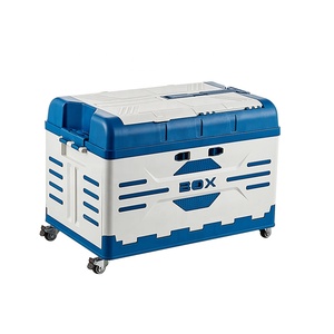 2021 New Hot Stretchable Collapsible Bin With Wheels Plastic Folding Storage Box With Handle