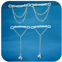 En promotion : Bijou de poitrine en zircon et acrylique, type clip, avec chaîne réglable, sans perçage, SM, anneau de poitrine artificiel, bijoux Constellation
