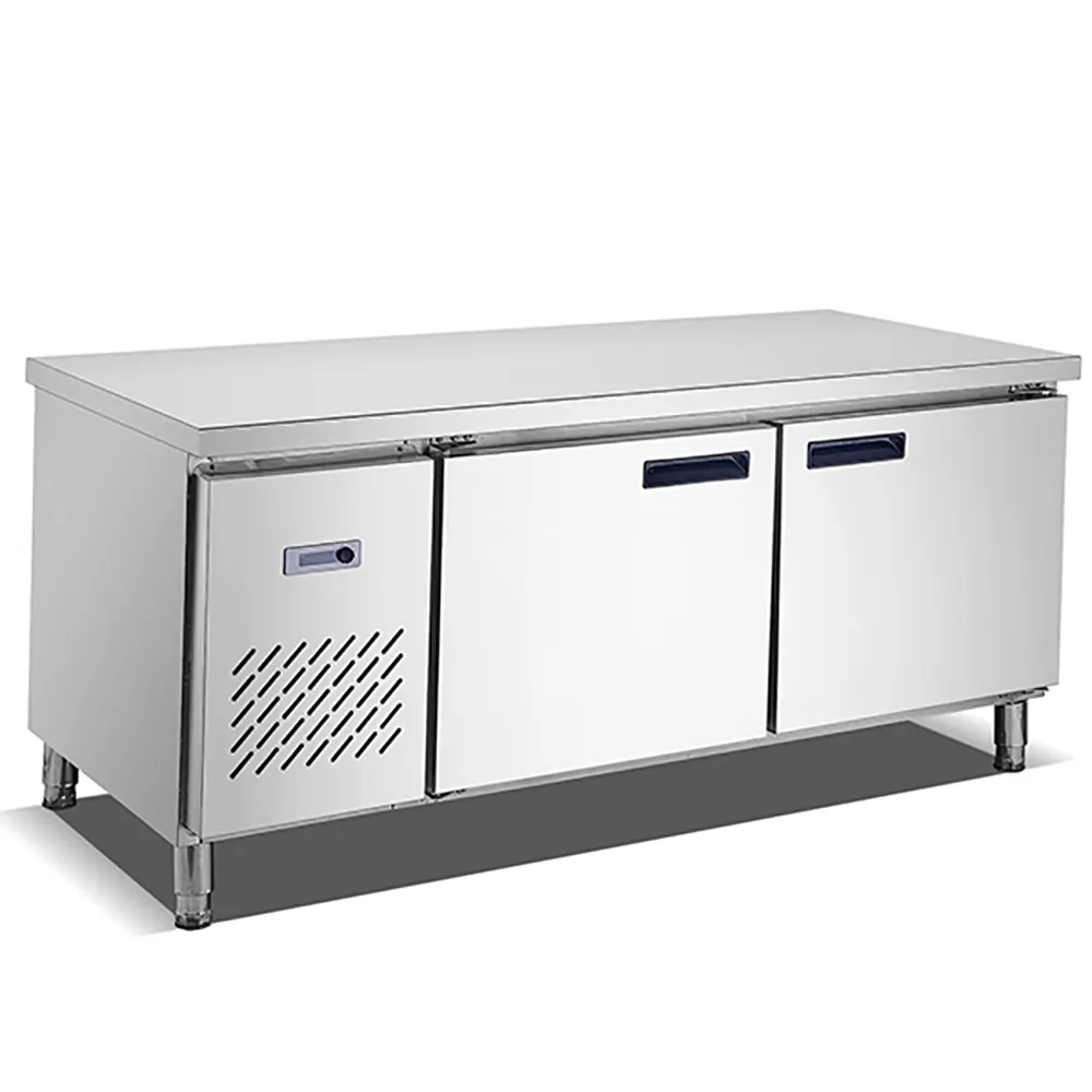 Foodsense Workbench Refrigerators Frozen Fresh Table Bench Refrigerators Horizontal Tea Shop Freezer Flat