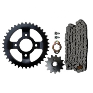 Kit de chaîne et pignon en acier <span class=keywords><strong>TL27</strong></span> pour moto Italika DM 300 - Vente en gros - Product Image 4