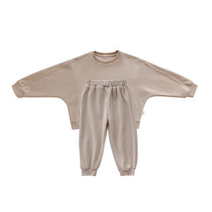 Vêtements pour enfants en gros : Ensembles de survêtements décontractés unis pour filles, tenues de jogging unisexes pour enfants, collection automne - Product Image 6