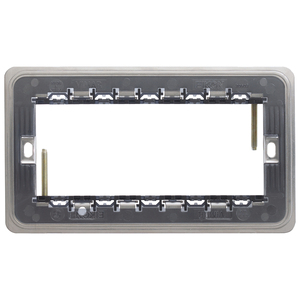 Cadre de plaque murale électrique Vimar Eikon 14,4x8,3x1,5 cm pour montage de composants - Product Image 1