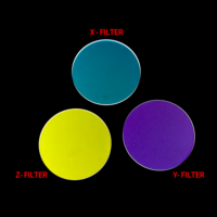 CIE XYZ Tristimulus Optical Filter Set for Colorimeter Display Testing and Spectral Calibration