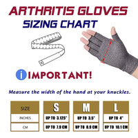 Gants d'arthrite de Compression pour hommes et femmes, demi-doigt, Support de poignet, coton, soulagement de la douleur articulaire, attelle de main, gants de bracelet de thérapie