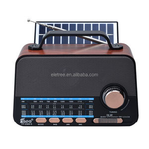 Eletree-Linterna con panel solar portátil, altavoz inalámbrico USB, reproductor <span class=keywords><strong>de</strong></span> música Tf, Fm Am Sw 1-5, radio <span class=keywords><strong>de</strong></span> 7 <span class=keywords><strong>bandas</strong></span> - Product Image 2