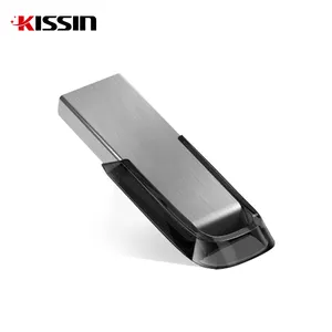Kissin % 100% orijinal 64GB 16GB 32GB 128GB toptan özel logo bellek çubukları cle USB 2.0/3.0 Flash sürücü Pendrive