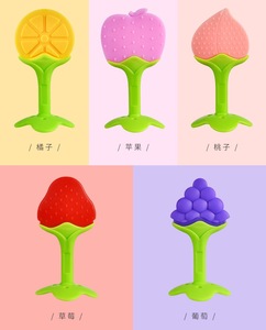<span class=keywords><strong>Mordedor</strong></span> de Silicona con Forma de Fruta para Bebés, Grado Alimenticio, Juguetes Masticables para la Dentición, Sin BPA - Product Image 3