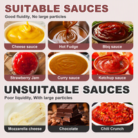 Chauffe-sauce électrique personnalisé à deux trous en acier inoxydable, distributeur de sauce au chocolat et au fromage, machine de maintien au chaud pour la restauration
