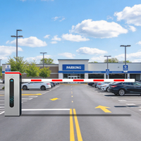Barrière de circulation automatique LPR tout-en-un : Solution de contrôle d'accès des véhicules pour les parkings de centres commerciaux