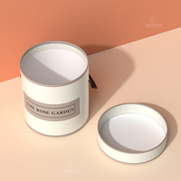 Boîtes à fleurs de luxe de haute qualité en gros, tube en papier cylindrique, boîte cadeau ronde personnalisée, emballage de fleurs pour bouquets avec poignée