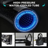 Ventilateur ARGB pour boîtier PC, éclairage LED, ventilateur liquide pour processeur, noir, 360 mm, refroidisseur de processeur AIO pour processeur