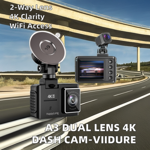 Camera hành trình kép Viidure A3 di động, ghi hình 4K+<span class=keywords><strong>1080P</strong></span> Full HD, màn hình IPS 2 inch, góc rộng 140 độ, kết nối WiFi, truy cập qua ứng dụng 1 - Product Image 3