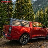 Capot rigide en alliage d'aluminium pour pick-up avec portes latérales solides et porte arrière vitrée pour Isuzu D-Max