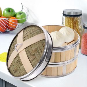 Ensemble de 10 poêles antiadhésives empilables Carta Dim Sum et cuiseur vapeur 8 trous pour la cuisson du nourriture à la vapeur - Product Image 5