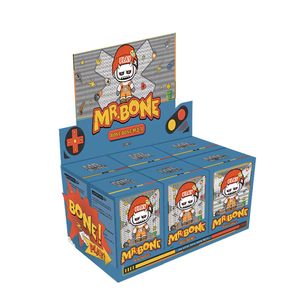2026 Más Popular 100% <span class=keywords><strong>Original</strong></span> 6PCS/Caja Mr.Bone Bone Buddies Series Caja Sorpresa Muñecos de Vinilo y Peluche Juguetes Adorables Figuras Llaveros - Product Image 1