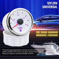 Vente flash : Jauge de niveau d'huile 85 mm, cadran noir, 0-190 ohms, 12 V/24 V