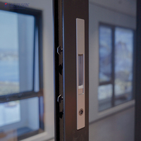 Ventana Corredera de Aluminio con Doble Acristalamiento y Aislamiento Térmico para Villa, Fuson, Gran Venta, Ventana Corredera de Aleación de Aluminio con Aislamiento Acústico