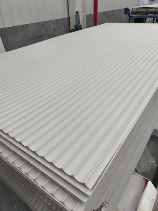 Scallop Cladding 3D Flexible Scallop Surround Pre-Primed Curved fluted mdf wave wall ...