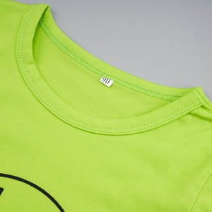 T-shirt en polyester/coton respirant et écologique sur mesure pour garçons et filles, avec logo personnalisé imprimé, manches courtes, décontracté, vente en gros - Product Image 3