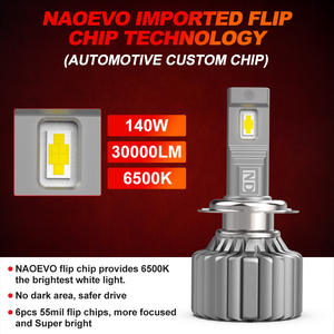 NAO EVO-faro delantero Led para coche, Kit de lámpara de Luz de Auto, 140W, ND, 20000Lm, superventas, H11, 9005, H1, H15, H4, H7 - Product Image 4