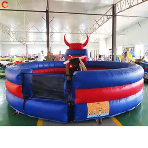 Jeu de Sport gonflable avec éclairage de 5m Dia Eyes, Rodeo Bull Ride mécanique