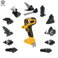 Kit d'outils électriques sans fil Yutuo Professional Li-ion, perceuse à percussion sans balais multi-têtes 12 en 1, pour usage domestique