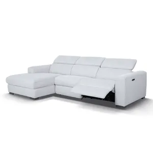 MANWAH Set Sofa elektrik, kursi malas gaya minimalis Modern desain L bentuk L