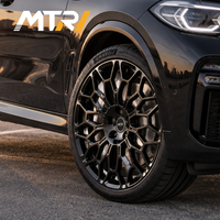 Jante en alliage MTRI Vector Grid Track Performance 20x9.5 Noir brillant avec motif nid d'abeille