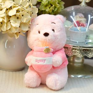 Lindo peluche de Winnie con olla de miel, oso de peluche amarillo y rosa, juguete de peluche, regalo coleccionable de cumpleaños para niños - Product Image 5