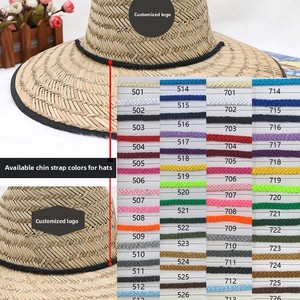 Sombrero de Paja de Verano al por Mayor para Salvavidas, Pesca, con Logotipo Personalizado, Estilo Americano, para <span class=keywords><strong>Playa</strong></span> y Surf - Product Image 4