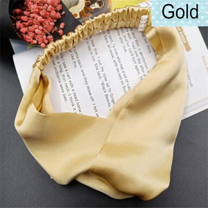 Popular Hot Selling Wholesale Price Factory Pure Satin <strong>Silk</strong> <strong>Headband</strong> for Christmas Girl Gift - Product Image 4