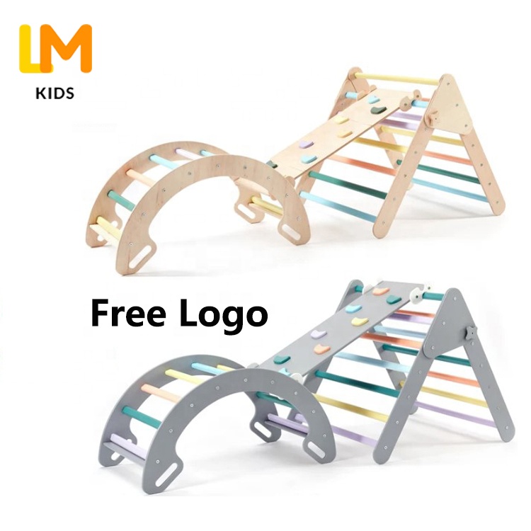 LM KIDS piklers треугольный набор детские деревянные альпинистские пиклеры арка montessori pickler треугольная крытая рама для лазания