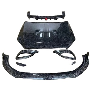 Per <span class=keywords><strong>Mercedes</strong></span> Bens <span class=keywords><strong>classe</strong></span> MSY stile forgiato in fibra di carbonio Bodykit FRP W222 S63 Body Kit cofano motore anteriore labbro posteriore paraurti Widebody - Product Image 1