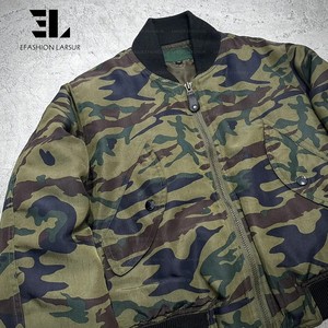 Giubbotto mimetico in tela di anatra in sguagliera di cotone personalizzato LARSUR con giacca di jeans mimetica con Bomber corta da uomo - Product Image 5