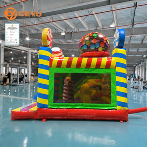 บ้านลมเป่าลม Ceyu Candy Land พร้อมสไลเดอร์ สำหรับเด็กเล่นในสวนสนุกกลางแจ้ง ขายส่งจากโรงงาน เหมาะสำหรับสนามหลังบ้าน - Product Image 2