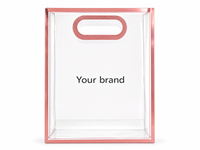 Sacs à main personnalisés en plastique avec impression de logo pour l'emballage de vêtements, les cadeaux, les boutiques et les magasins de détail