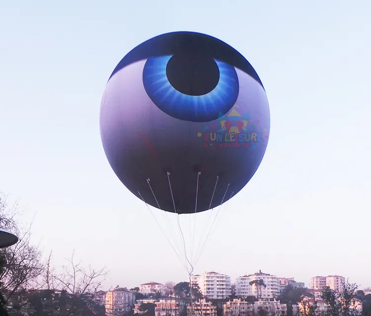 Globo inflable de helio OVNI para espectáculo al aire libre, modelo comercial de globo publicitario