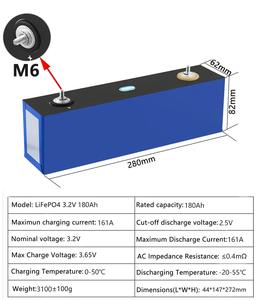 300Ah Lf280K แบตเตอรี่ลิเธียม Lifepo4 Lifepo4ปริซึมเกรด200Ah 180Ah <span class=keywords><strong>3</strong></span>.2V - Product Image 4