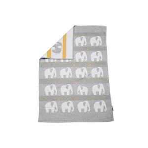David Fussenegger Babydecke Lima Elefant 65x90cm Grau - Product Image 1