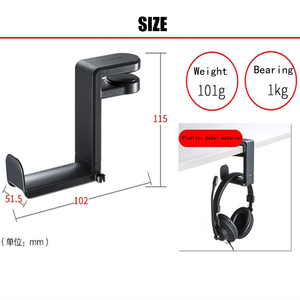 Khuyến mãi xách tay phổ 360 xoay <span class=keywords><strong>headphone</strong></span> chủ/tai nghe đứng/<span class=keywords><strong>Headphone</strong></span> underdesk chủ Hooks - Product Image 5