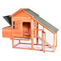Cage à volailles en bois écologique, respirante et imperméable pour lapins et poulets, avec plateau extractible, couleur personnalisable, vente en gros