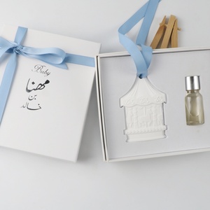 FinRu, ambientador colgante personalizado para armario de coche, difusor de fragancia de aceite esencial de flor de porcelana de cerámica perfumada - Product Image 2