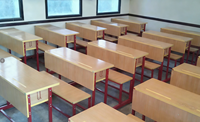 Ensembles de bureaux et chaises d'école modernes fabriqués en Arabie Saoudite, meubles doubles pour étudiants en MDF
