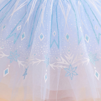 Justaucorps de ballet pour filles, robe tutu en tulle brodée de fleurs/décorations flocon de neige, robe de princesse pour tout-petits, idéale pour les cours de danse et les spectacles sur scène